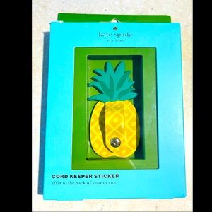 Kate Spade New York Pineapple Cord Keeper NWT Never Used